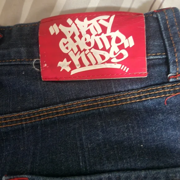 DGK Dark Blue Jean Shorts with Logo - Picture 5 of 5